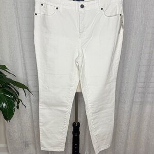 Talbots Cream Ankle & Cropped Jeans